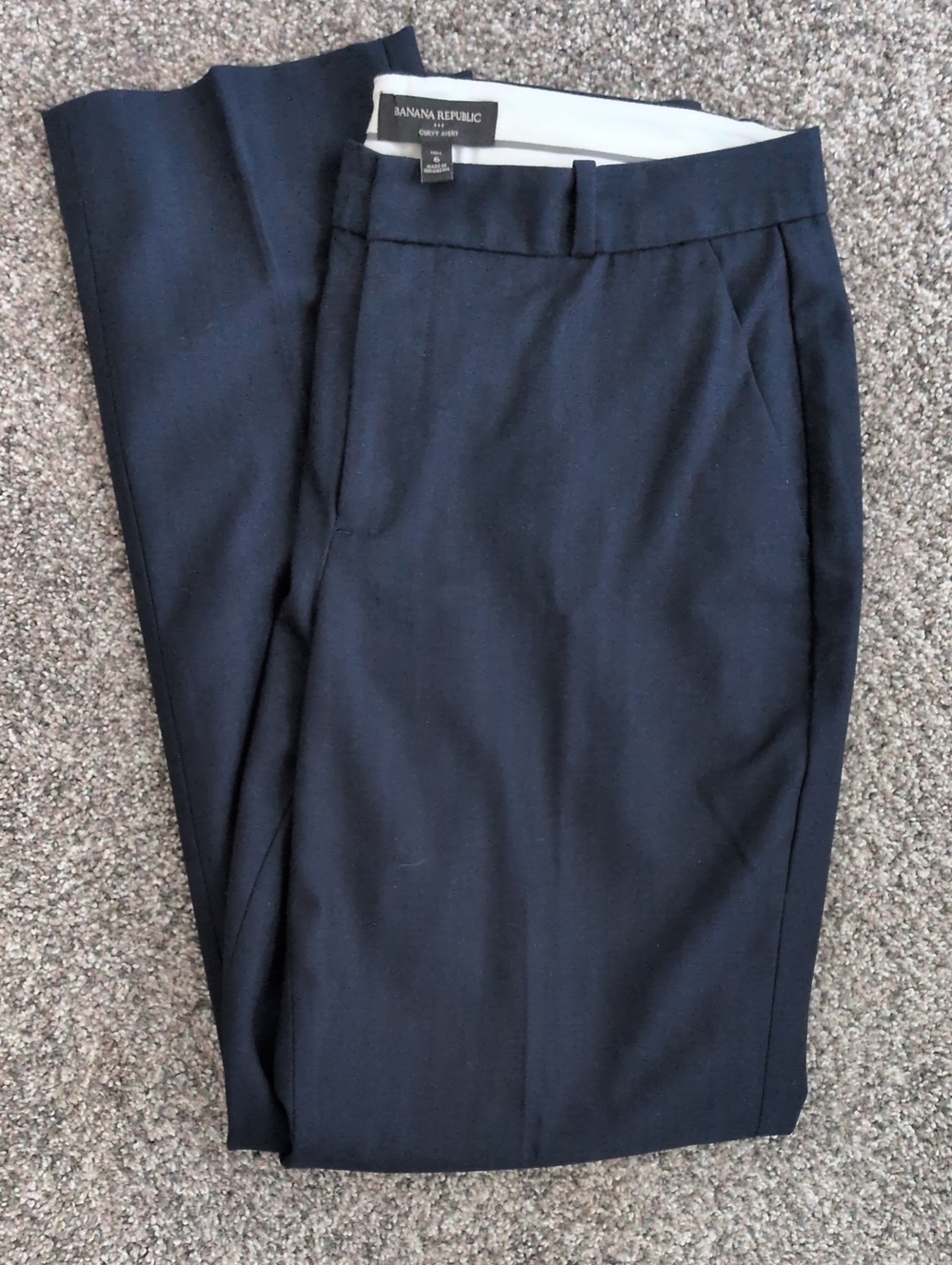 Banana Republic Women's Dark Navy Dress Trousers